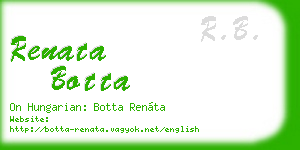 renata botta business card